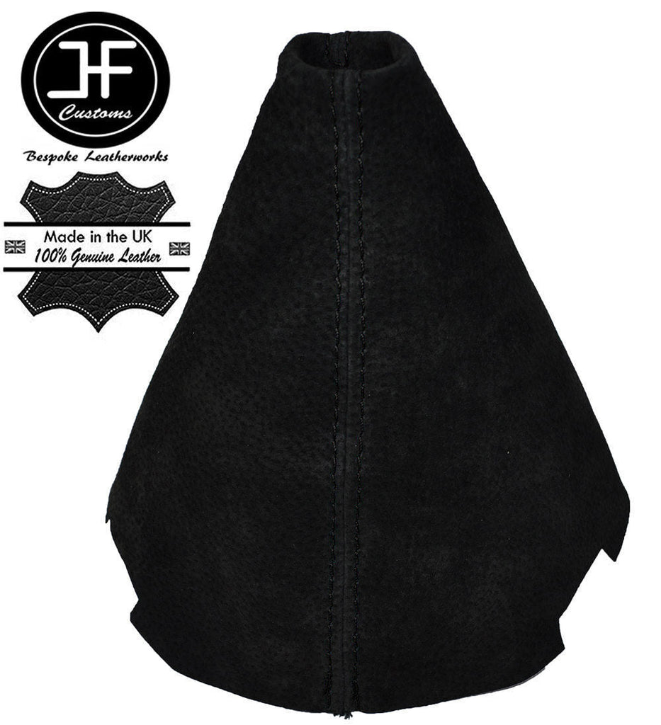 BLACK STITCH MANUAL BLACK SUEDE GEAR GAITER FOR CITROEN C2 2003-2009 CUSTOM NEW