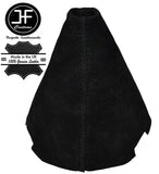 BLACK STITCH MANUAL BLACK SUEDE GEAR GAITER FOR CITROEN C2 2003-2009 CUSTOM NEW