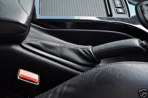 FITS BMW X5 HANDBRAKE GAITER BOOT BLACK LEATHER NEW CUSTOM NEW MADE IN UK