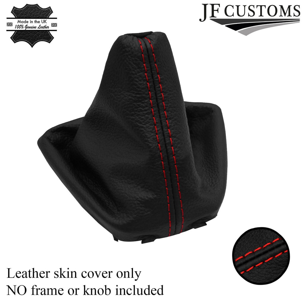 RED STITCH LEATHER GEAR GAITER COVER FOR CITROEN SPACETOURER 2019-2021