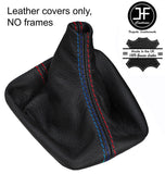 RED & TRI STITCH LEATHER MANUAL GEAR COVER FITS BMW 5 SERIES E60 E61 03-2010