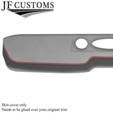 RED STITCH L GREY SUEDE TOP DASH DASHBOARD COVER FITS FORD MUSTANG 1964-1965
