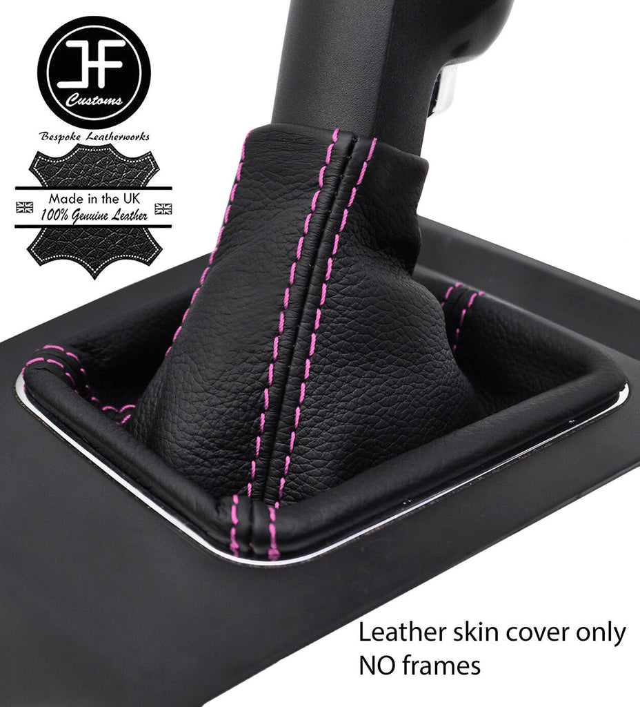 PINK STITCH TOP GRAIN LEATHER GEAR GAITER FOR VAUXHALL OPEL ZAFIRA B MK2 05-12