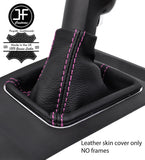 PINK STITCH TOP GRAIN LEATHER GEAR GAITER FOR VAUXHALL OPEL ZAFIRA B MK2 05-12