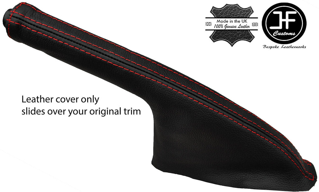 RED STITCHING LEATHER HANDBRAKE GAITER FITS MG MG3 2011-2016 CUSTOM NEW