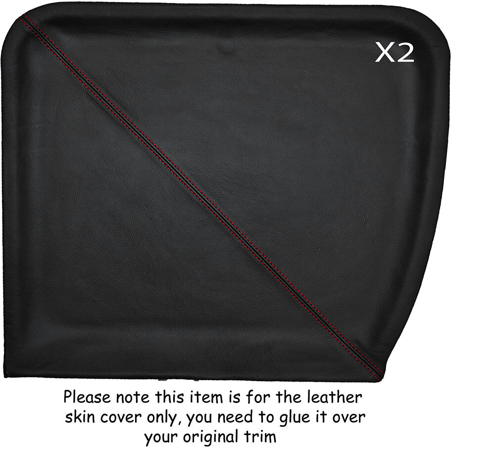 RED STITCH 2X T BAR ROOF SUN SHADES SKIN COVER FITS TOYOTA MR2 MK1 84-90