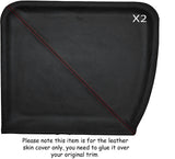 RED STITCH 2X T BAR ROOF SUN SHADES SKIN COVER FITS TOYOTA MR2 MK1 84-90