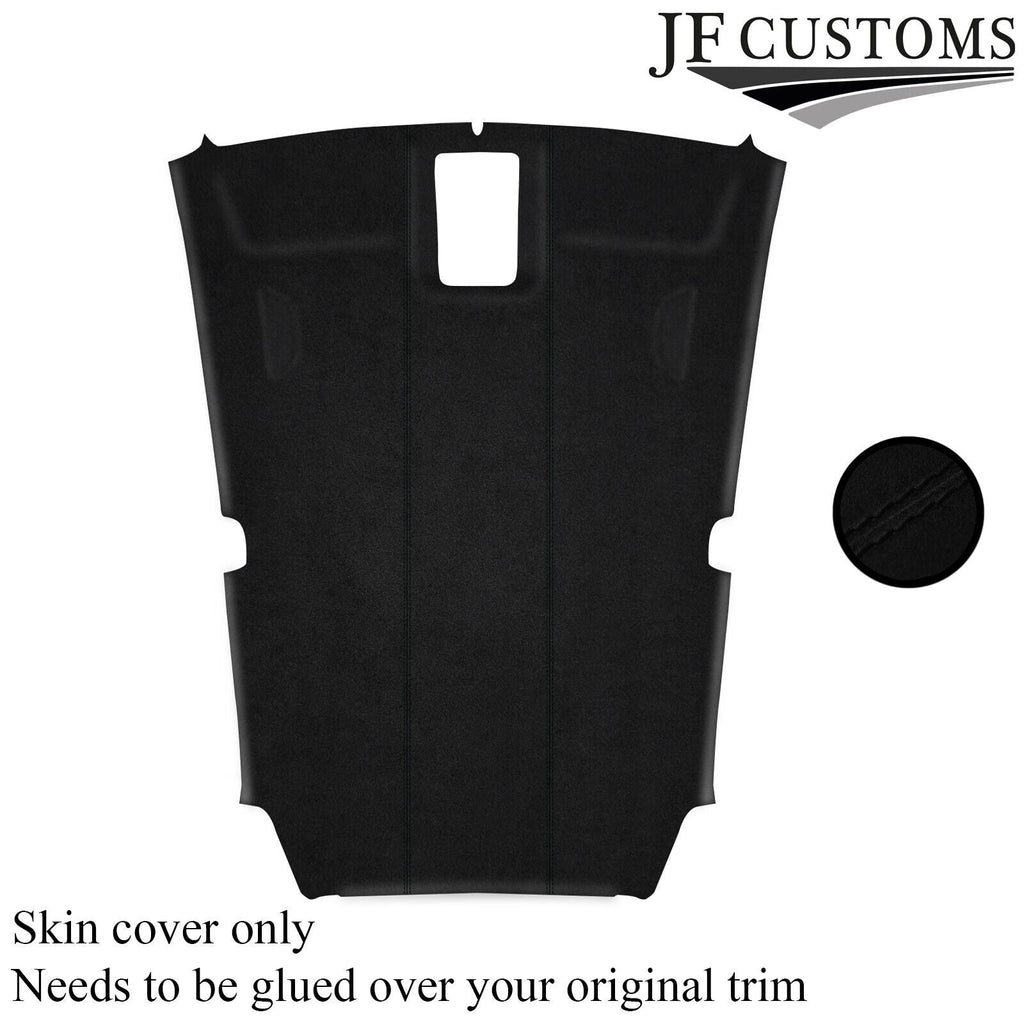 BLACK STITCH LUXE SUEDE HEADLINER COVER FOR VW SCIROCCO 08-14 MADE IN UK