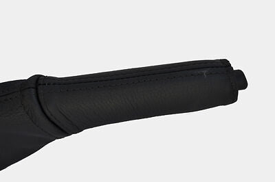 black stitch FITS VAUXHALL OPEL ZAFIRA 99-05 LEATHER HANDBRAKE HANDLE COVER ONLY