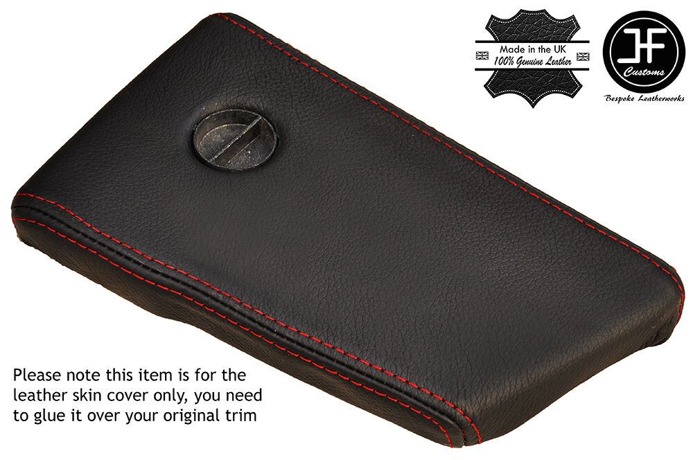 RED STICH BINNACLE SIDE END LEATHER COVER FOR ROVER SD1 2300 2600 V8 SERIES 1