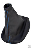 FITS BMW E30 E34 E36 E46 Z3 X5 BLUE STITCH LEATHER GEAR GAITER SHIFT BOOT