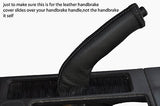grey stitch FITS SAAB 9-3 98-03 LEATHER HANDBRAKE HANDLE COVER ONLY CUSTOM NEW