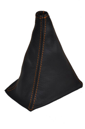 FITS TOYOTA AYGO CITROEN C1 PEUGEOT 107 GEAR orange stitch CUSTOM NEW MADE IN UK