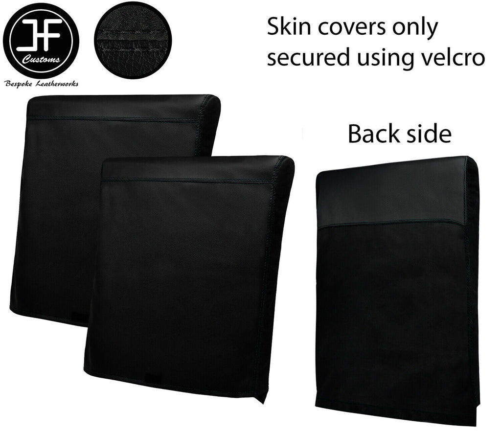 BLACK STITCH VINYL & LUXE SUEDE 2X TARGA GLASS ROOF BAGS FOR TOYOTA MR2 MK1