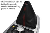 red stitching FITS LAND ROVER FREELANDER 2 06-12 MANUAL LEATHER GEAR GAITER