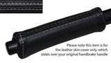 GREY STITCH HANDBRAKE HANDLE LEATHER SKIN COVER FITS SMART FORTWO 451 07-14