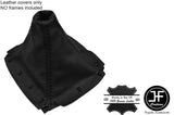 BLACK LEATHER BLACK STITCH MANUAL GEAR GAITER FOR MAZDA MIATA MX5 MK1 1989-1997