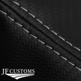 L GREY STITCH CARBON VINYL GAITER+PLASTIC FRAME FOR HONDA CIVIC EP3 TYPE R 01-05