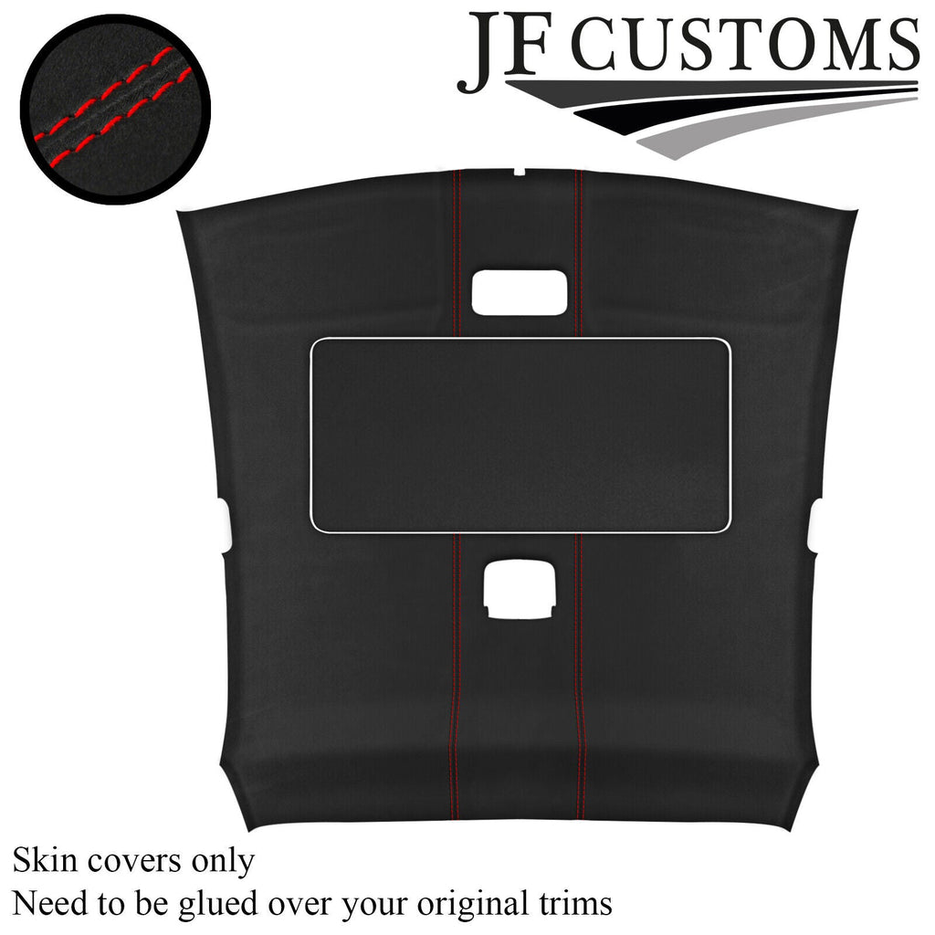 RED STITCH D GREY SUEDE SUNROOF HEADLINER COVER FOR LEXUS IS200 XE10 98-05