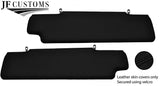 BLACK STITCH LEATHER COVERS FOR DEFENDER 90 83-06 INTERIOR RE UPHOLSTERY TOP KIT