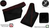 RED STITCH LUXE SUEDE GAITER SET+METAL FRAME FITS TOYOTA JZX 100 CHASER 96-00