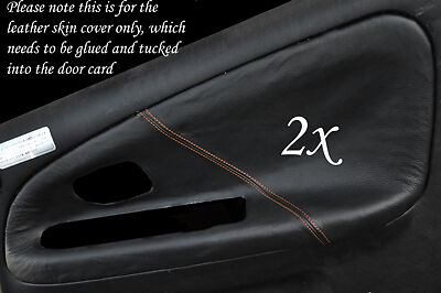 ORANGE STITCH FITS MITSUBISHI LANCER EVO 4 5 6 IV V VI 2X FRONT DOOR TRIM COVERS