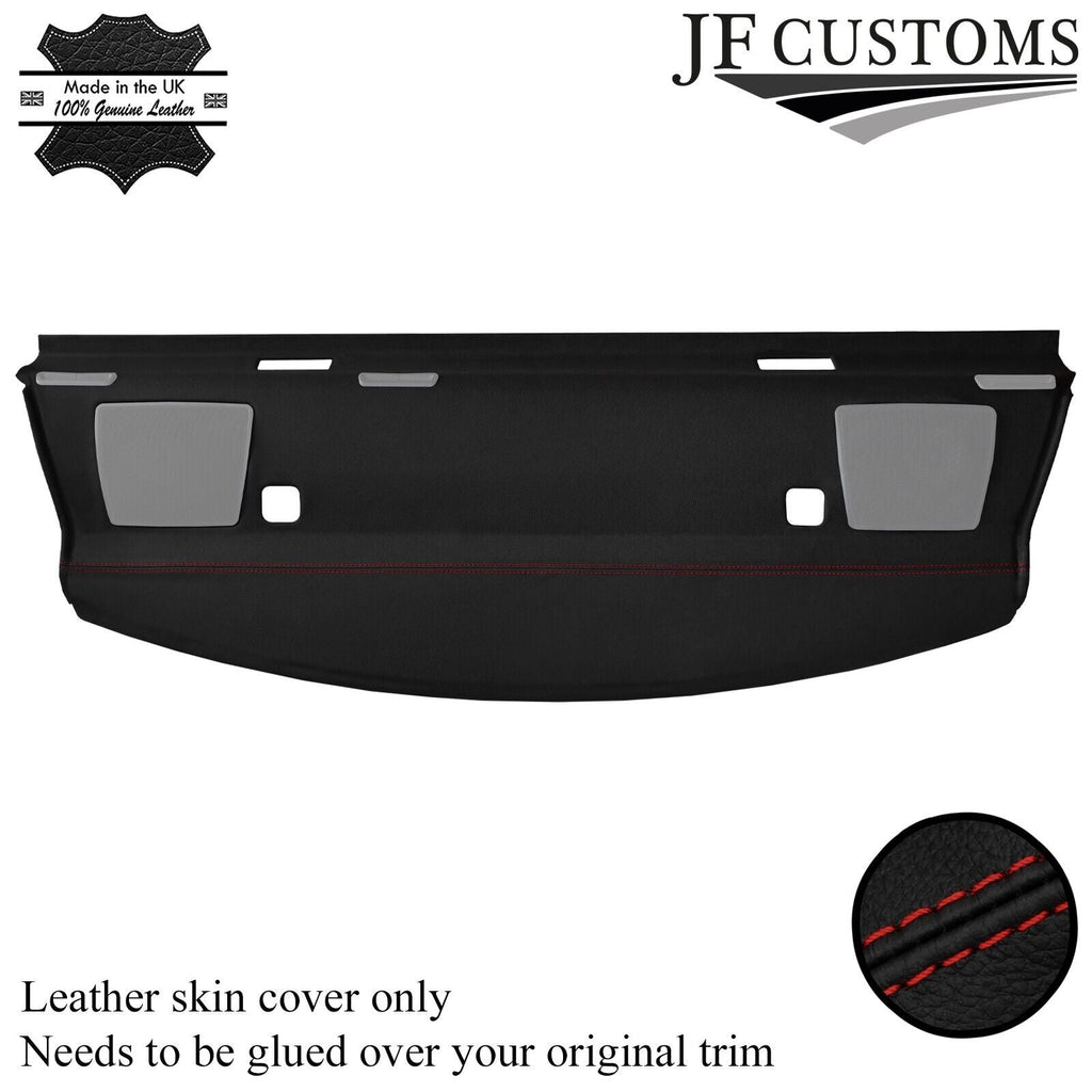 FITS BMW E90 3 SERIES 320D 05-11 D RED STITCH REAR PARCEL SHELF LEATHER COVER