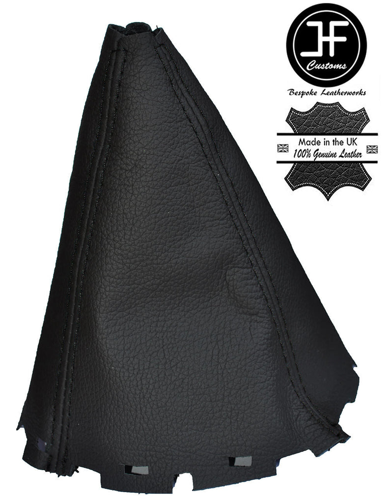 BLACK STITCH MANUAL LEATHER GEAR GAITER FITS TOYOTA AVENSIS T27 MK3 2009-2015