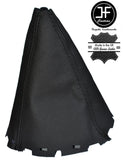 BLACK STITCH MANUAL LEATHER GEAR GAITER FITS TOYOTA AVENSIS T27 MK3 2009-2015
