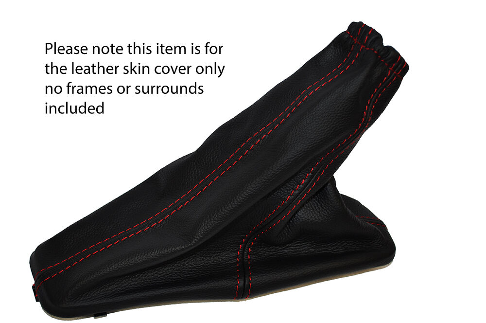 RED STITCH LEATHER SKIN HANDBRAKE GAITER FITS FORD TRANSIT CONNECT 2010-2013