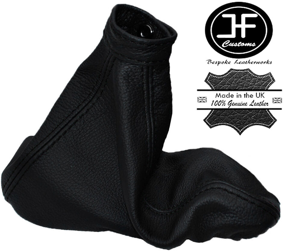 BLACK STITCH LEATHER HANDBRAKE GAITER FITS ALFA ROMEO MITO 2008-2015 CUSTOM NEW