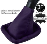 PURPLE TOP GRAIN REAL LEATHER MANUAL GEAR GAITER FITS VW POLO 6N2 1999-2001