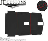 RED STITCH ROOF HEADLINING DARK GREY LUXE COVER FOR RANGE VOGUE L322 02-10