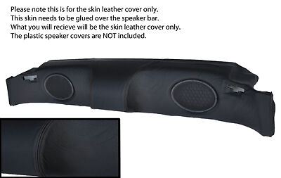 black stitching FITS MG MGF MGTF 95-05 SPEAKER BAR LEATHER SKIN COVER ONLY