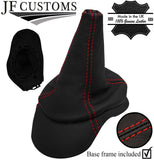 RED  STITCH LEATHER GEAR+FRAME+BASE SURROUND FITS FIAT MAREA 1996-2002