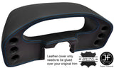 BLUE STITCHING SPEEDO DASH POD REAL LEATHER COVER FITS PORSCHE 928 1978-1989