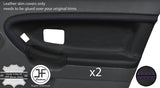 PURPLE STITCH 2X FRONT DOOR CARD LTHR COVER FOR BMW E36 SALOON TOURING STYLE 2