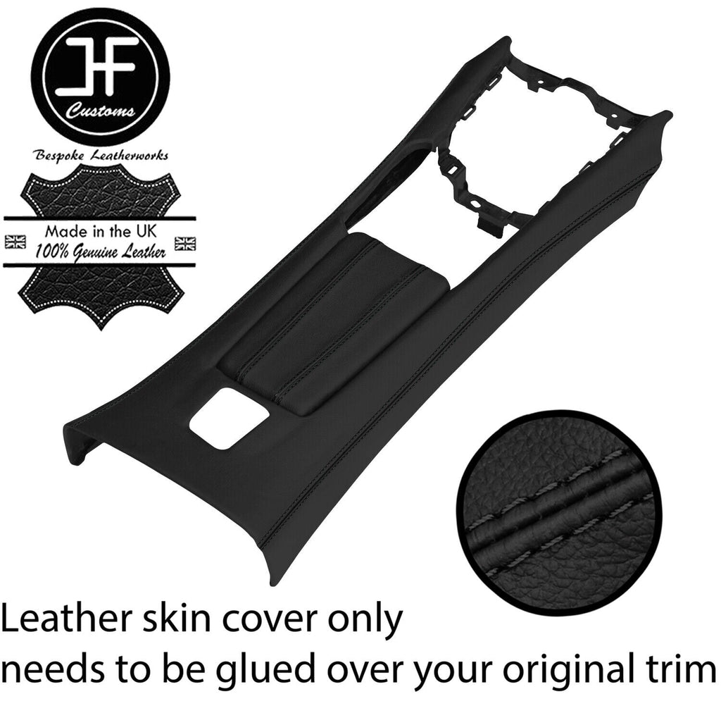 BLACK STITCH CENTRE CONSOLE + ARMREST LEATHER COVERS FOR MAZDA MX5 MK4 ND 15-20