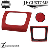 D RED ITALIAN LEATHER GEAR SURROUND COVER + FRAME FITS LEXUS RX 04-08 CUSTOM NEW