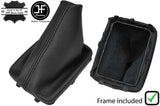 BLACK STITCH LEATHER MANUAL GEAR+PLASTIC FRAME FOR PEUGEOT 206 & 206 CC 98-12