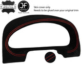 RED STITCH SPEEDO GAUGE HOOD SUEDE COVER FOR MAZDA MX5 MK2 NB MIATA 98-05 JF1