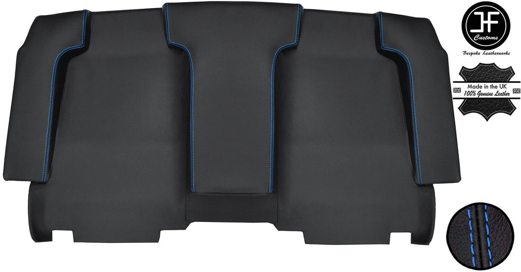 BLUE STITCH BACK WALL PAD BACKPAD REAL LEATHER COVERS FOR PORSCHE 914 72-76