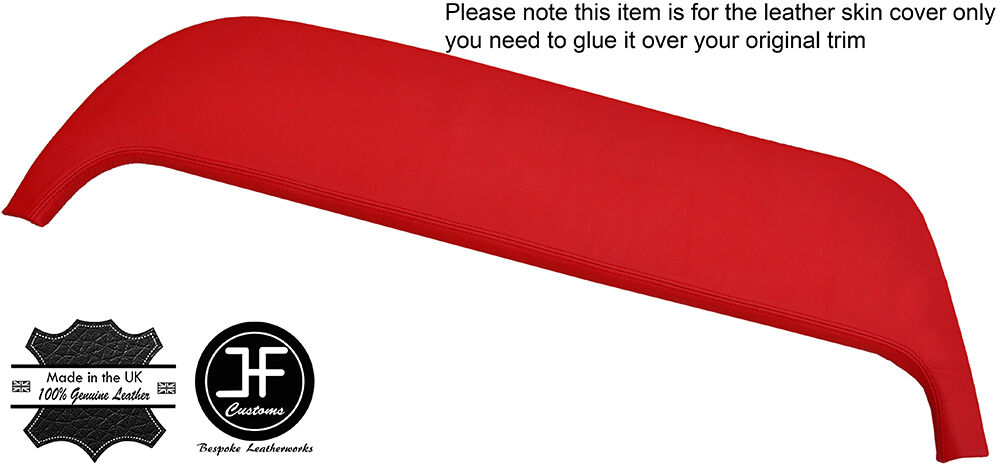 RED LEATHER DASH DASHBOARD PAD LEATHER COVER FITS WESTFIELD CUSTOM NEW