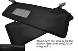 BLACK STITCH FITS BMW 1 SERIES E81 E82 E87 04-12 2X SUN VISORS LEATHER COVERS
