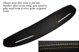 YELLOW STITCHING TOP DASH DASHBOARD LEATHER SKIN COVER FITS MG MGB GT CUSTOM NEW