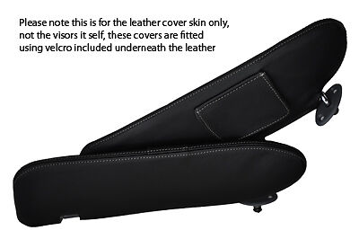 grey stitch FITS TOYOTA MR2 MK2 89-00 2X SUN VISORS LEATHER COVERS CUSTOM NEW