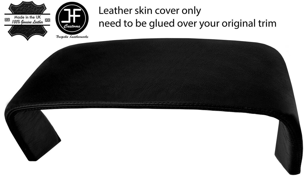 BLACK REAL LEATHER SPEEDO COWL HOOD COVER FOR JAGUAR XJ40 XJR 1986-1994