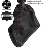 RED STITCH TOP GRAIN LEATHER GEAR GAITER FITS MERCEDES SPRINTER W906 06-15