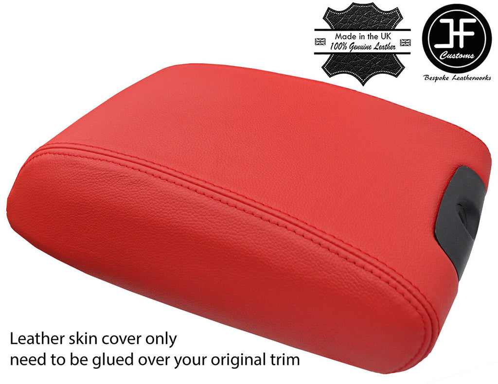 RED GENUINE REAL LEATHER ARMREST LID COVER FITS JEEP WRANGLER 2011-2017