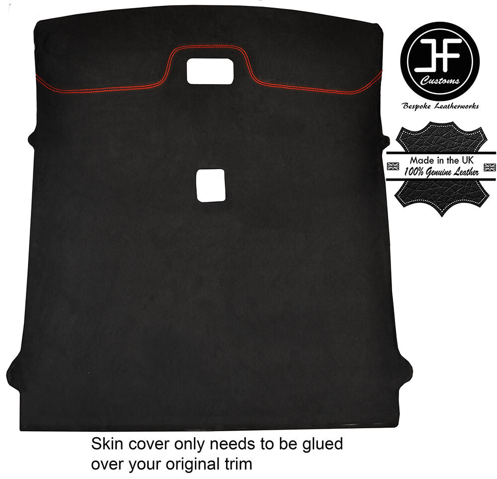 RED STITCH ROOF HEADLINING LUXE SUEDE COVER FITS SKYLINE R34 GTR GT-T 98-02